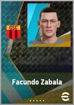 Facundo Zabala eFootball 2026 player card, 71 OVR LB