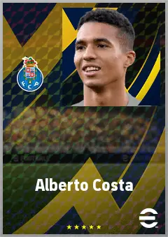 Alberto Costa eFootball 2026 player card, 70 OVR RB