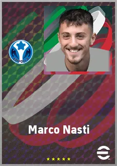 Marco Nasti eFootball 2026 player card, 71 OVR CF