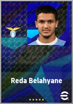 Reda Belahyane eFootball 2026 player card, 69 OVR CMF