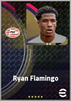 Ryan Flamingo eFootball 2026 player card, 74 OVR CB