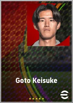 Goto Keisuke eFootball 2026 player card, 71 OVR CF