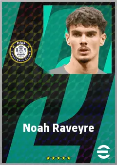 Noah Raveyre eFootball 2026 player card, 68 OVR GK
