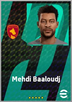 Mehdi Baaloudj eFootball 2026 player card, 65 OVR CF