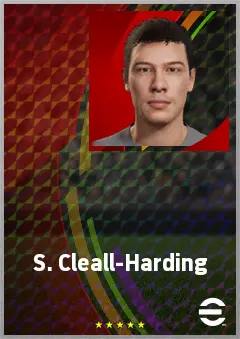 S. Cleall-Harding eFootball 2026 player card, 63 OVR CB