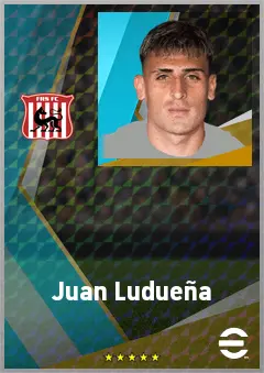 Juan Ludueña eFootball 2026 player card, 73 OVR CB