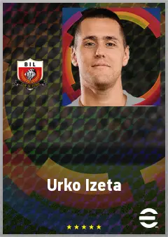 Urko Izeta eFootball 2026 player card, 67 OVR CF