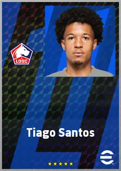 Tiago Santos eFootball 2026 player card, 73 OVR RB