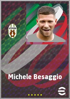 Michele Besaggio eFootball 2026 player card, 69 OVR CMF