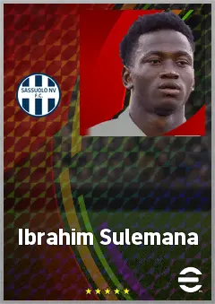 Ibrahim Sulemana eFootball 2026 player card, 71 OVR DMF