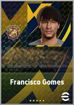 Francisco Gomes eFootball 2026 player card, 66 OVR RWF