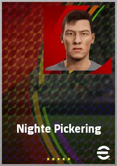Nighte Pickering eFootball 2026 player card, 67 OVR CF