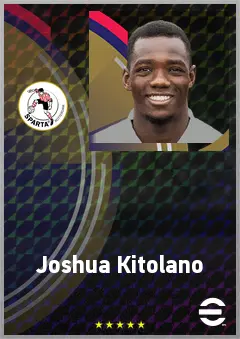 Joshua Kitolano eFootball 2026 player card, 71 OVR CMF