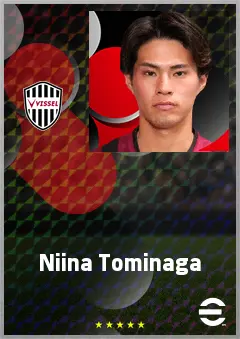 Tominaga Niina eFootball 2026 player card, 64 OVR CF