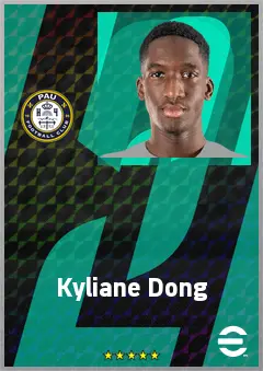 Kyliane Dong eFootball 2026 player card, 68 OVR RWF