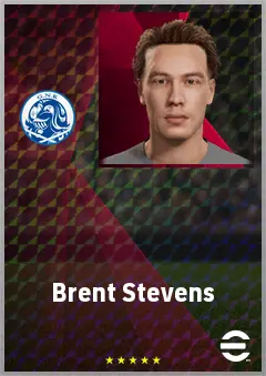 Brent Stevens eFootball 2026 player card, 65 OVR GK