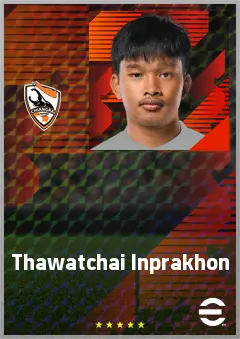 Thawatchai Inprakhon eFootball 2026 player card, 63 OVR LB