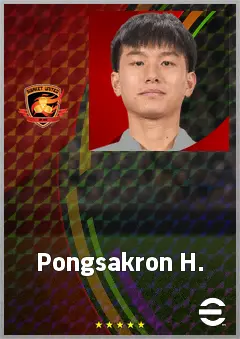 Pongsakron H. eFootball 2026 player card, 63 OVR CMF