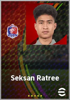 Seksan Ratree eFootball 2026 player card, 64 OVR AMF