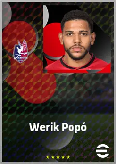 Werik Popó eFootball 2026 player card, 68 OVR CF