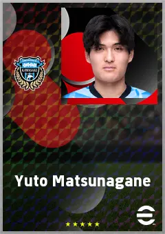 Matsunagane Yuto eFootball 2026 player card, 67 OVR CB