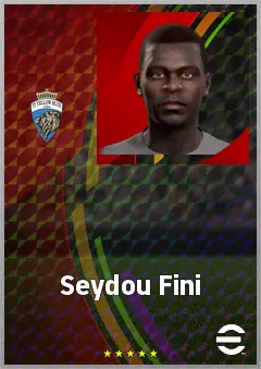 Seydou Fini eFootball 2026 player card, 63 OVR RWF