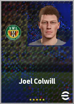 Joel Colwill eFootball 2026 player card, 67 OVR CMF