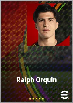 Ralph Orquin eFootball 2026 player card, 69 OVR LB