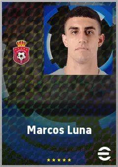 Marcos Luna eFootball 2026 player card, 65 OVR RB