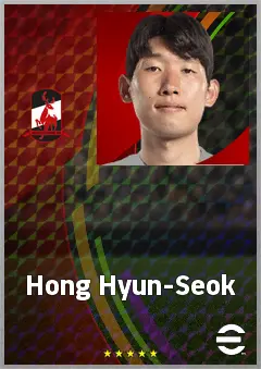 Hong Hyun-Seok eFootball 2026 player card, 72 OVR AMF