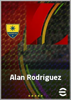 Alan Rodríguez eFootball 2026 player card, 73 OVR CMF