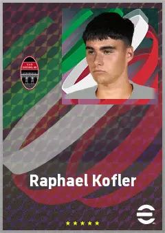 Raphael Kofler eFootball 2026 player card, 68 OVR CB
