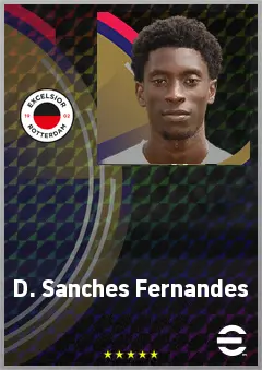 D. Sanches Fernandes eFootball 2026 player card, 69 OVR RWF