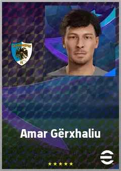 Amar Gërxhaliu eFootball 2026 player card, 67 OVR CB