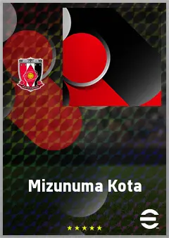 Mizunuma Kota eFootball 2026 player card, 69 OVR RWF