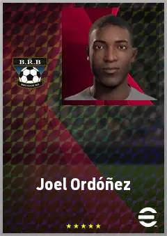 Joel Ordóñez eFootball 2026 player card, 74 OVR CB