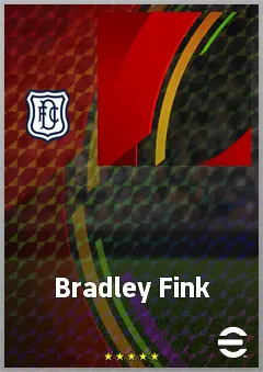 Bradley Fink eFootball 2026 player card, 68 OVR CF