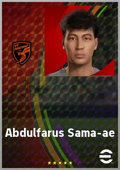 Abdulfarus Sama-ae eFootball 2026 player card, 62 OVR GK