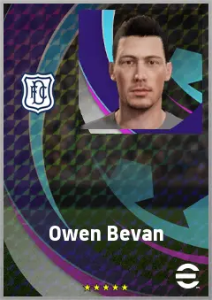 Owen Bevan eFootball 2026 player card, 67 OVR CB