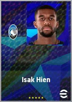 Isak Hien eFootball 2026 player card, 75 OVR CB