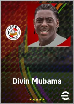 Divin Mubama eFootball 2026 player card, 69 OVR CF