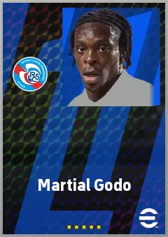 Martial Godo eFootball 2026 player card, 72 OVR LWF
