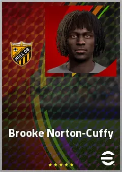 Brooke Norton-Cuffy eFootball 2026 player card, 71 OVR RB