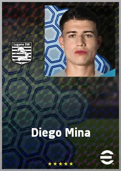 Diego Mina eFootball 2026 player card, 62 OVR GK
