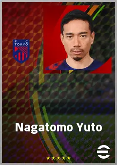 Nagatomo Yuto eFootball 2026 player card, 70 OVR RB