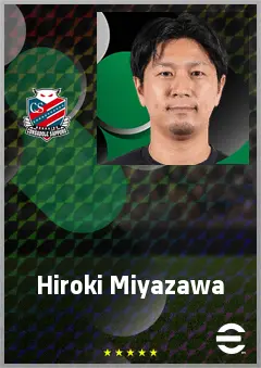 Miyazawa Hiroki eFootball 2026 player card, 64 OVR CMF