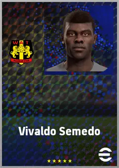 Vivaldo Semedo eFootball 2026 player card, 69 OVR CF