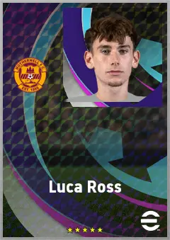 Luca Ross eFootball 2026 player card, 64 OVR CF