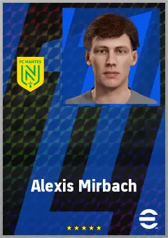 Alexis Mirbach eFootball 2026 player card, 64 OVR GK