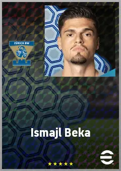 Ismajl Beka eFootball 2026 player card, 69 OVR CB